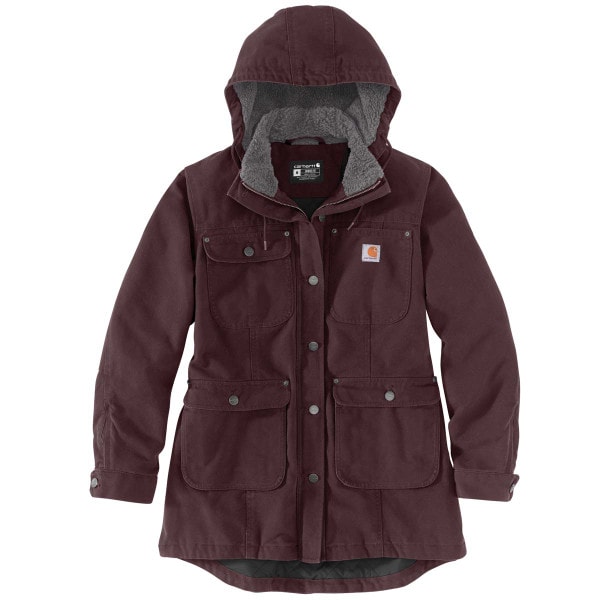 Women's Loose Fit Washed Duck Insulated Coat